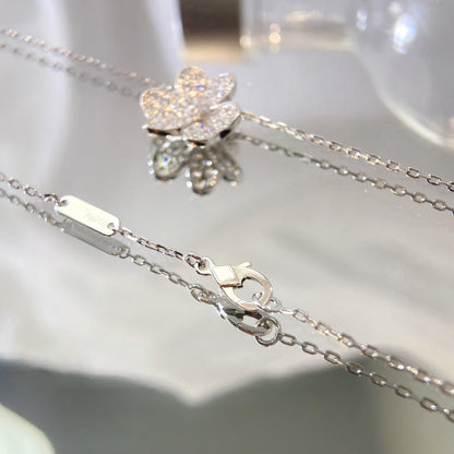 [Amore]FLOWER DIAMOND NECKLACE