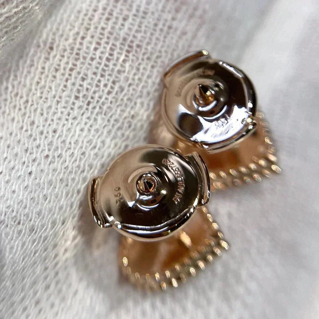[Amore]HEART CARNELIAN STUD EARRINGS