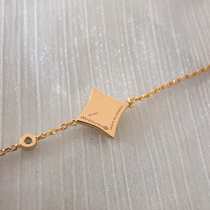 [Amore]COLOR STAR CARNELIAN PINK GOLD DIAMOND BRACELET