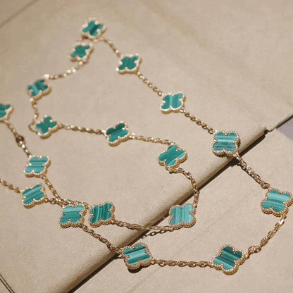 [Amore]CLOVER 20 MOTIFS MALACHITE GOLD