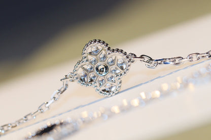 [Amore]CLOVER 20 MOTIFS ONYX DIAMOND SILVER