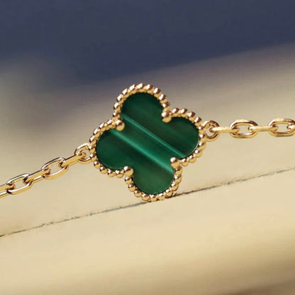 [Amore]CLOVER 20 MOTIFS MALACHITE GOLD
