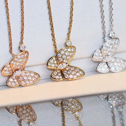 [Amore]BUTTERFLY DIAMOND NECKLACE