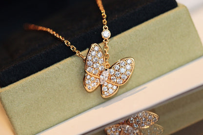 [Amore]BUTTERFLY DIAMOND NECKLACE