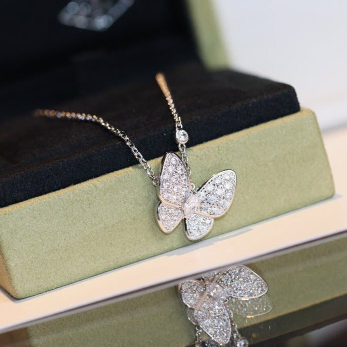 [Amore]BUTTERFLY DIAMOND NECKLACE