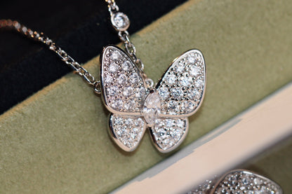 [Amore]BUTTERFLY DIAMOND NECKLACE