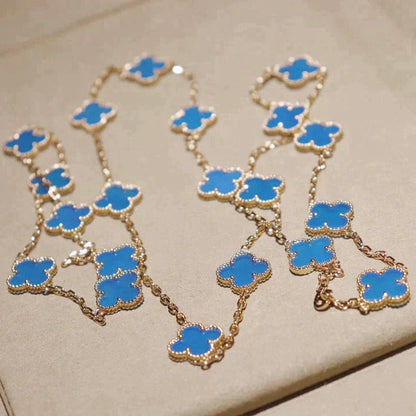 [Amore]CLOVER 20 MOTIFS TURQUOISE GOLD