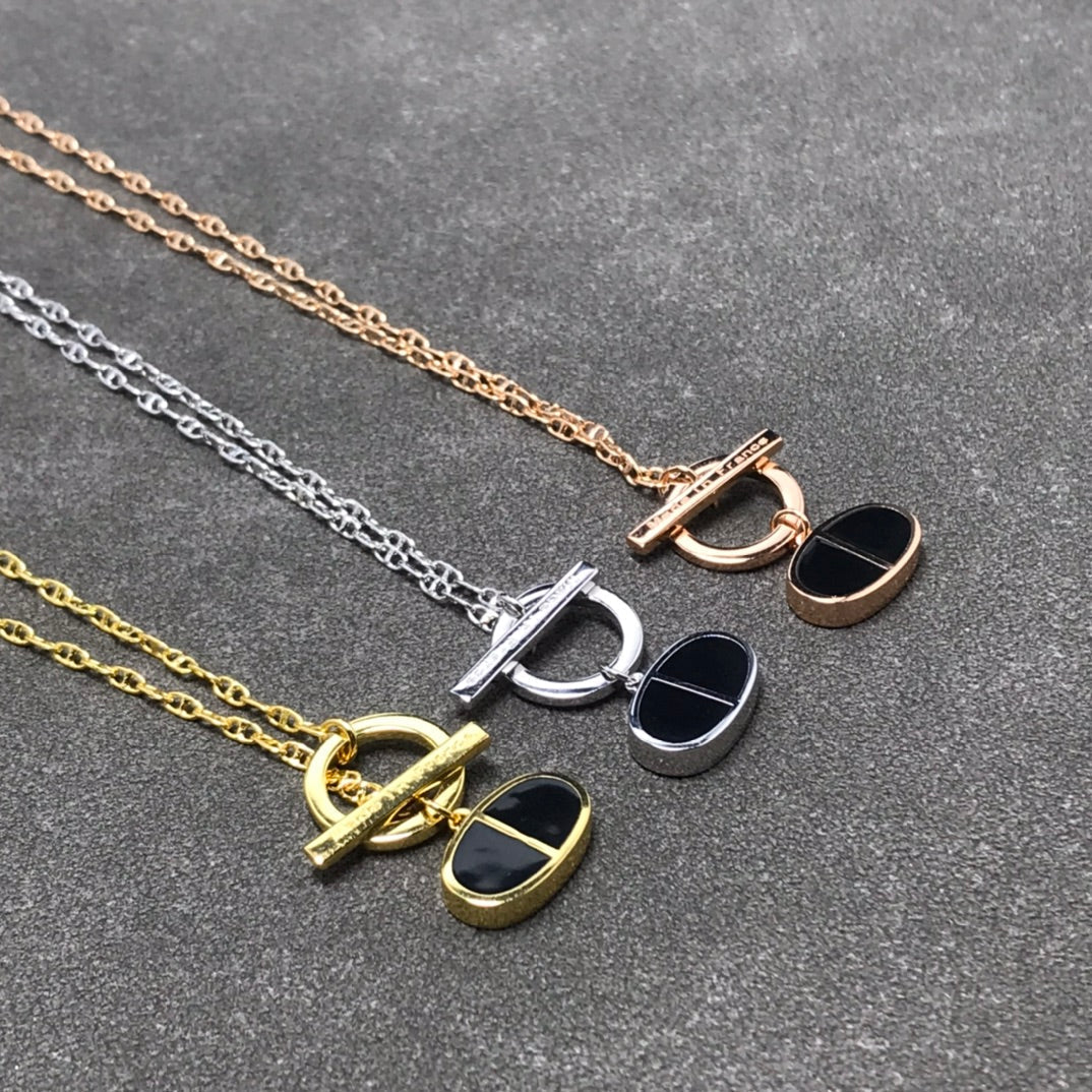 [Amore]CHAINE VERSO BLACK CERAMIC  NECKLACE