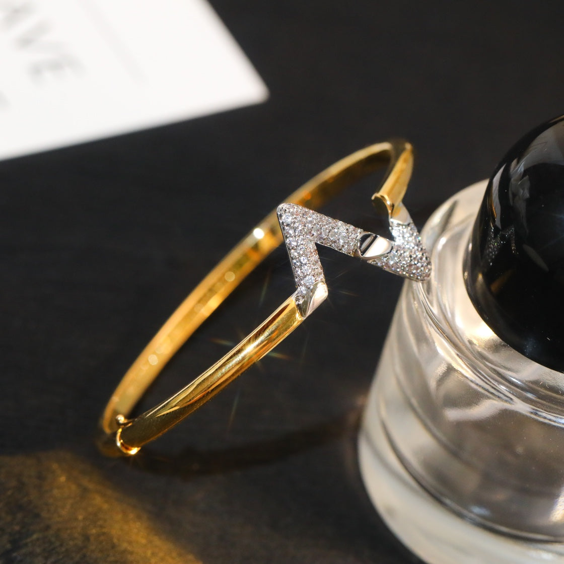 [Amore]VOLTE UPSITE DOWN GOLD DIAMOND BRACELET