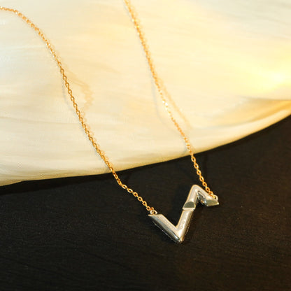 [Amore]VOLT SILVER DIAMOND PEDANT NECKLACE
