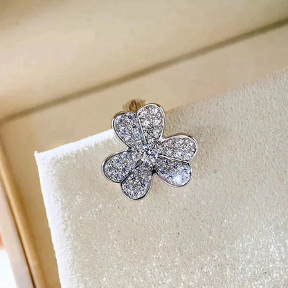 [Amore]CLOVER COMOS DIAMOND EARRINGS SILVER