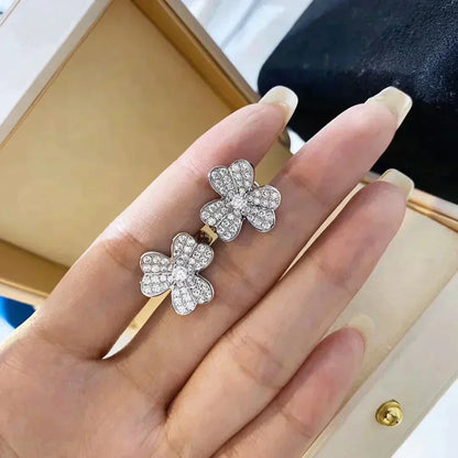 [Amore]CLOVER COMOS DIAMOND EARRINGS SILVER