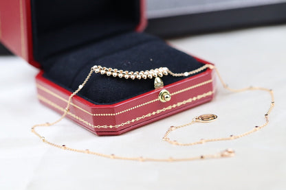 [Amore]CLASH PINK GOLD NECKLACE