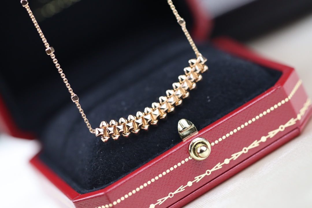 [Amore]CLASH PINK GOLD NECKLACE