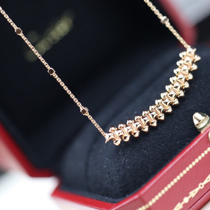[Amore]CLASH PINK GOLD NECKLACE