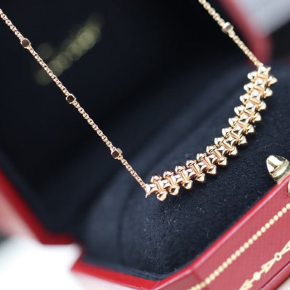[Amore]CLASH PINK GOLD NECKLACE