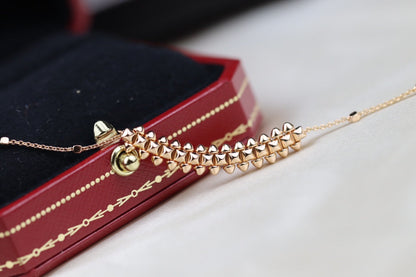 [Amore]CLASH PINK GOLD NECKLACE