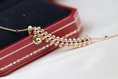 [Amore]CLASH PINK GOLD NECKLACE