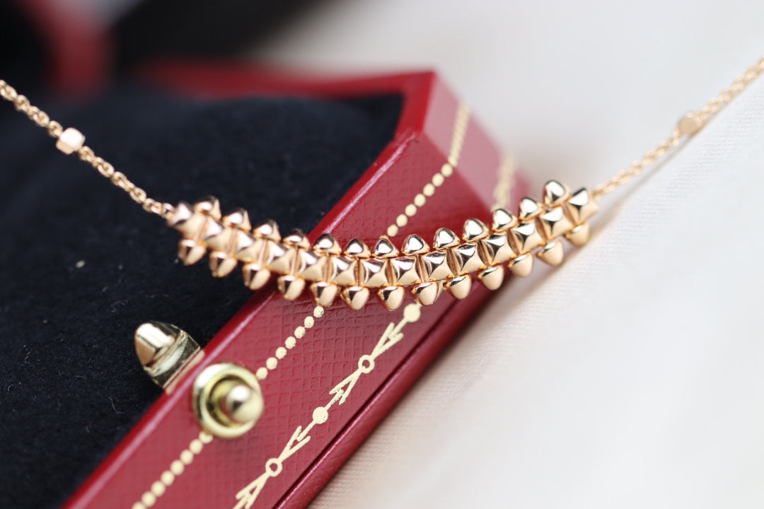 [Amore]CLASH PINK GOLD NECKLACE