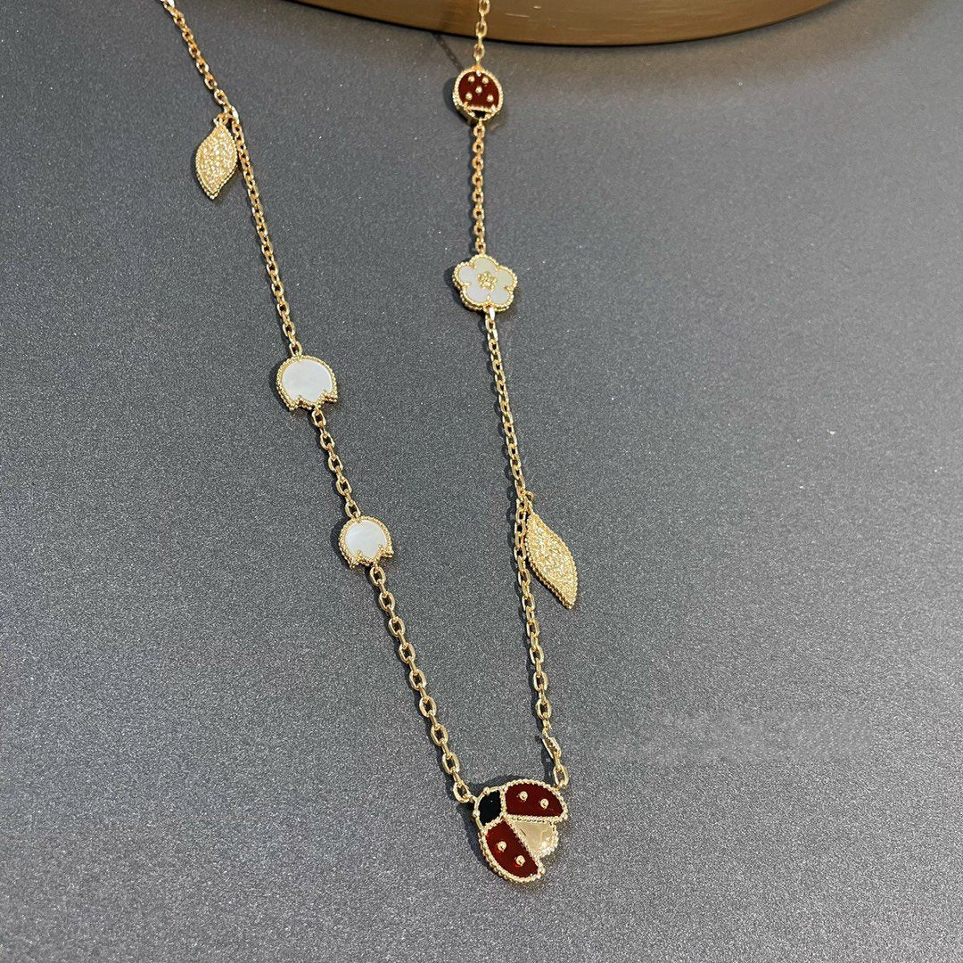 [Amore]LUCKY SPRING 15 MOTIFS GOLD NECKLACE