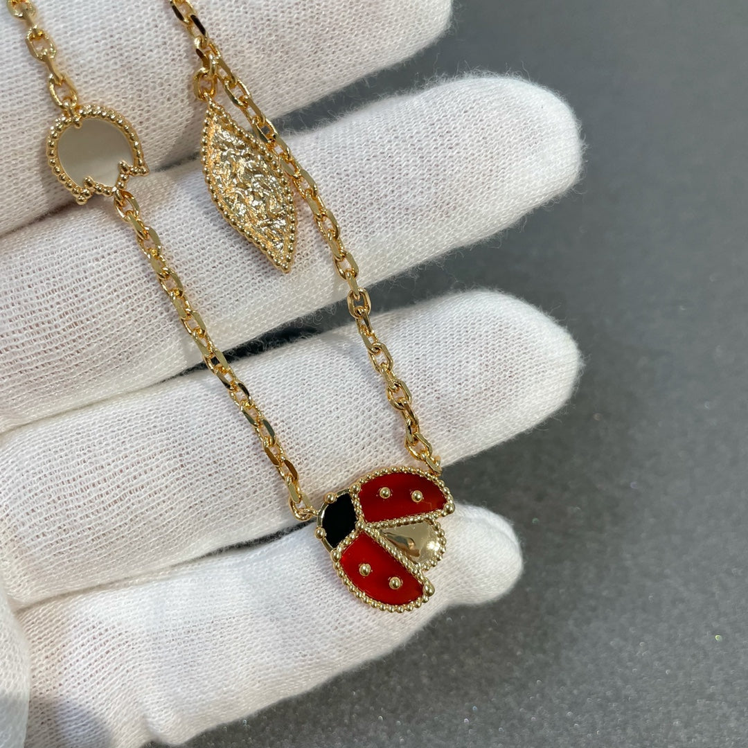 [Amore]LUCKY SPRING 15 MOTIFS GOLD NECKLACE