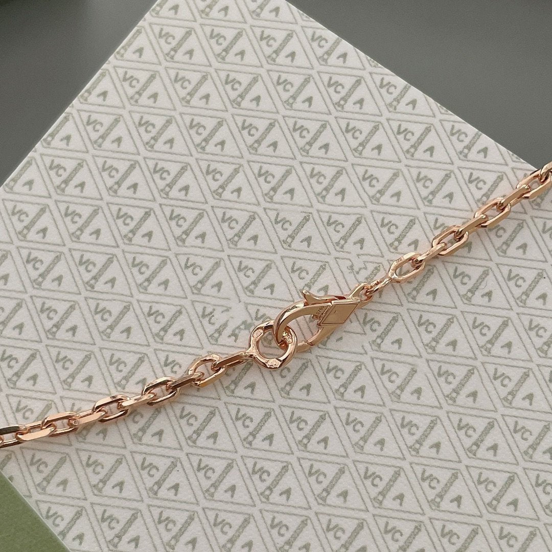 [Amore]LUCKY SPRING 15 MOTIFS ROSE GOLD NECKLACE