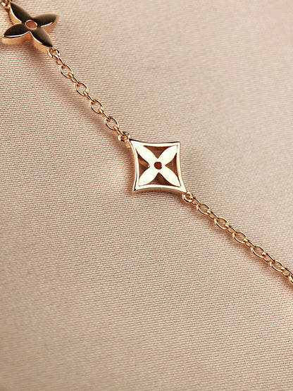 [Amore]STAR AND SUN 7 MOTIFS GOLD BRACELET