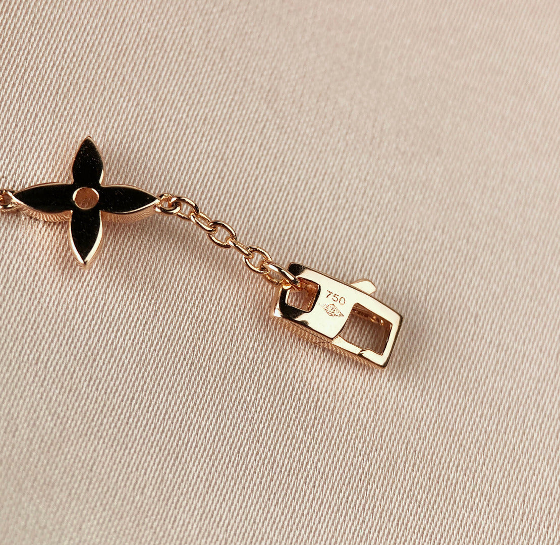 [Amore]STAR AND SUN 7 MOTIFS GOLD BRACELET