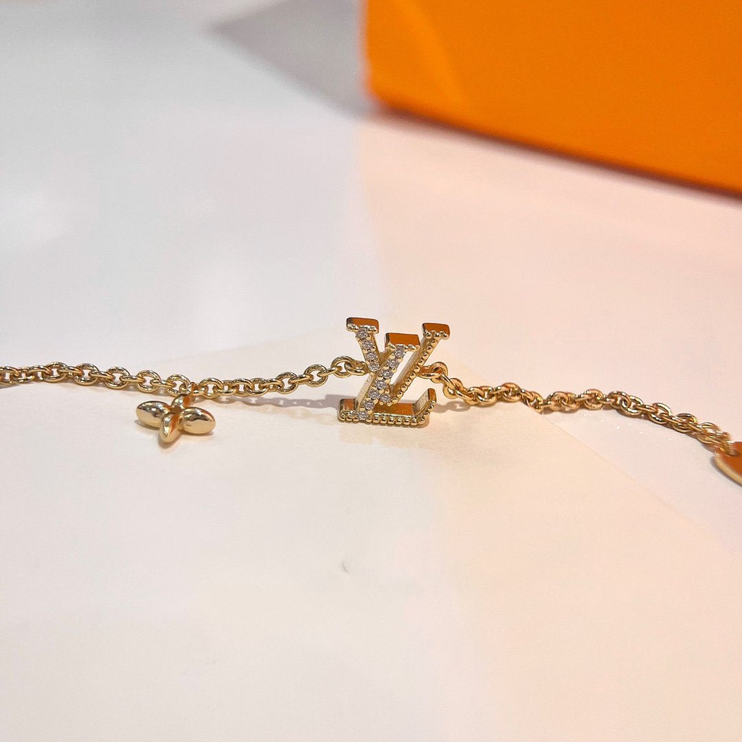 [Amore]LOGO STAR MOTIF GOLD BRACELET
