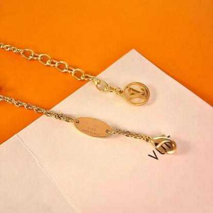 [Amore]LOGO STAR MOTIF GOLD BRACELET