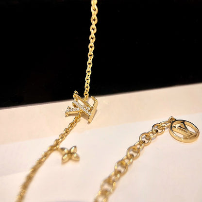 [Amore]LOGO STAR MOTIF GOLD BRACELET