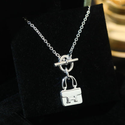 [Amore]POP H PEDANT SILVER NECKLACE