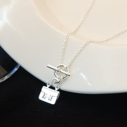 [Amore]POP H PEDANT SILVER NECKLACE