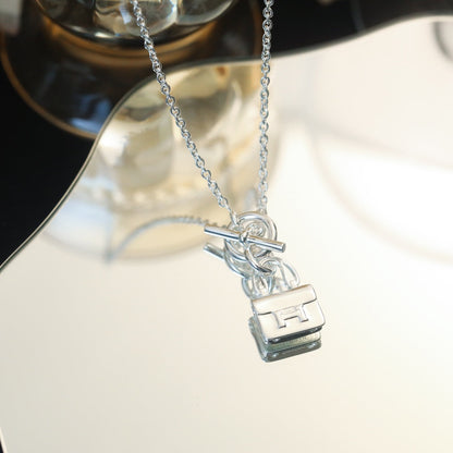 [Amore]POP H PEDANT SILVER NECKLACE