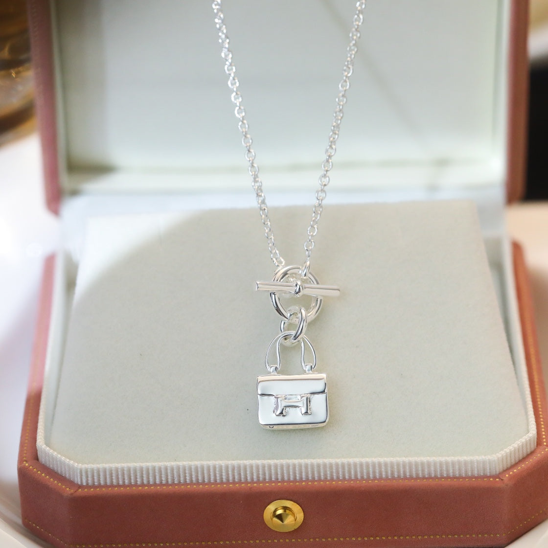 [Amore]POP H PEDANT SILVER NECKLACE