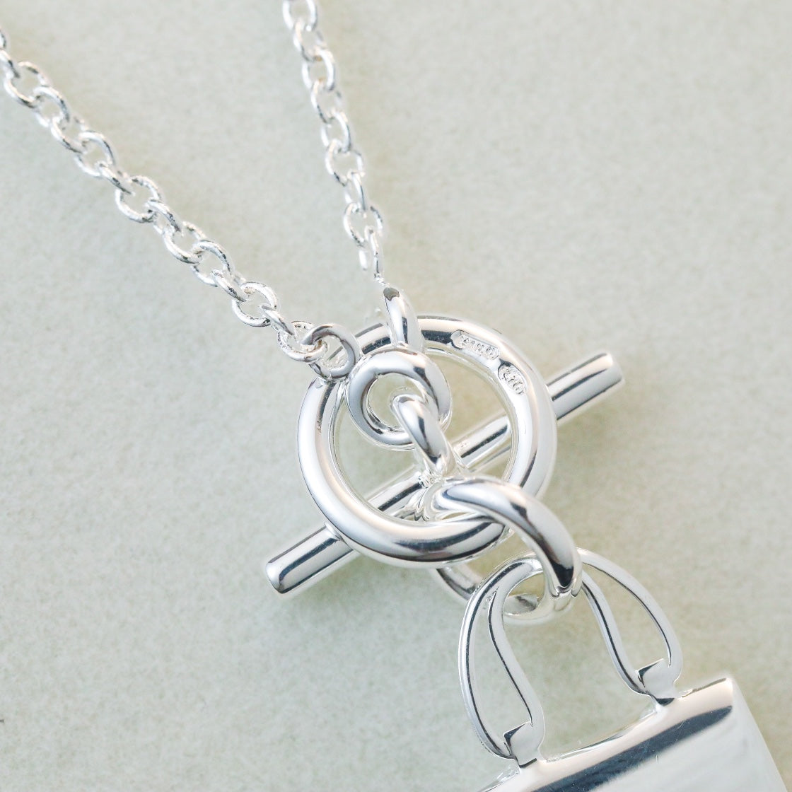 [Amore]POP H PEDANT SILVER NECKLACE