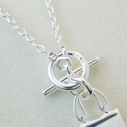 [Amore]POP H PEDANT SILVER NECKLACE