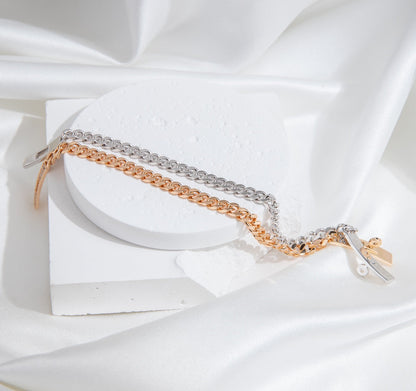 [Amore]KELLY CHAIN SILVER DIAMOND BRACELET