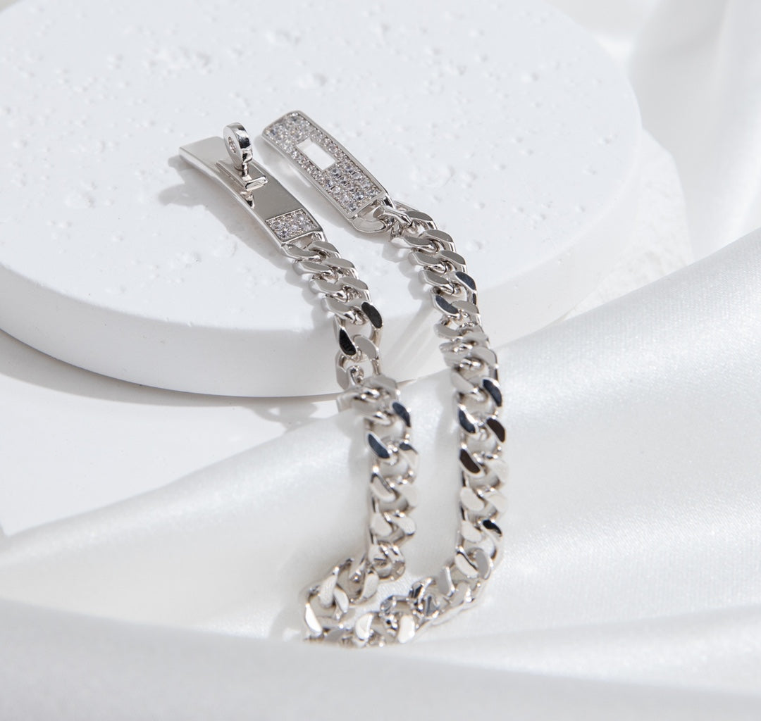 [Amore]KELLY CHAIN SILVER DIAMOND BRACELET