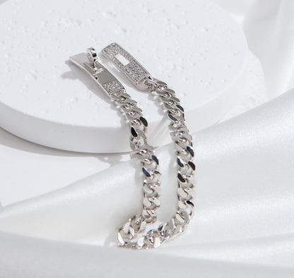 [Amore]KELLY CHAIN SILVER DIAMOND BRACELET