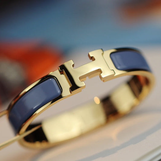 [Amore]H BRACELET 12MM BLUE GRAY