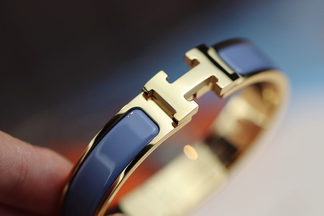 [Amore]H BRACELET 12MM BLUE GRAY