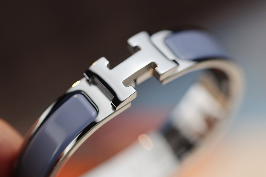 [Amore]H BRACELET 12MM BLUE GRAY