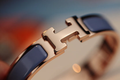[Amore]H BRACELET 12MM BLUE GRAY