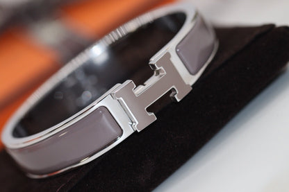 [Amore]H BRACELET 12MM BROWN