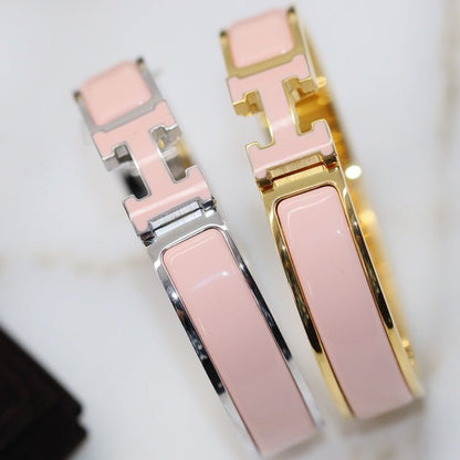 [Amore]H BRACELET 12MM PINK
