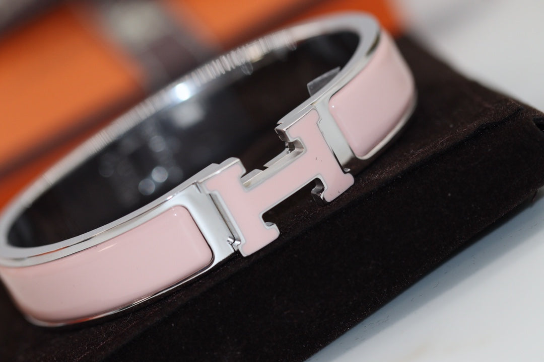 [Amore]H BRACELET 12MM PINK