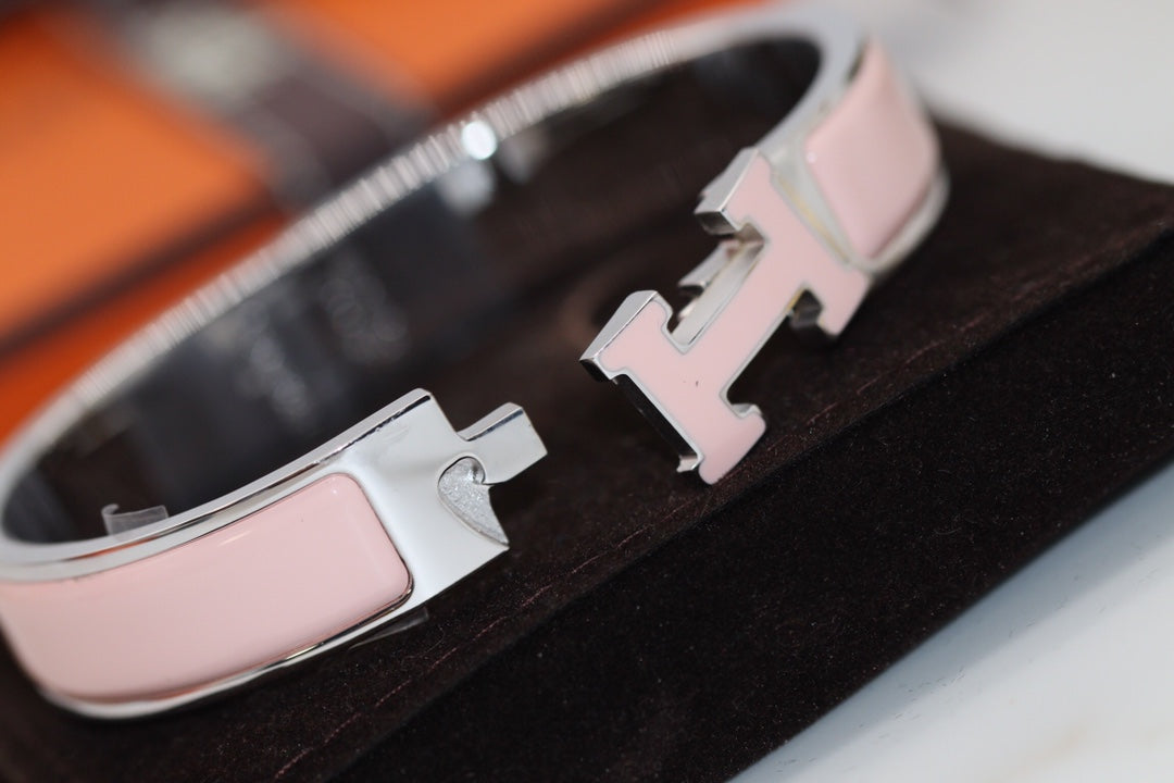 [Amore]H BRACELET 12MM PINK