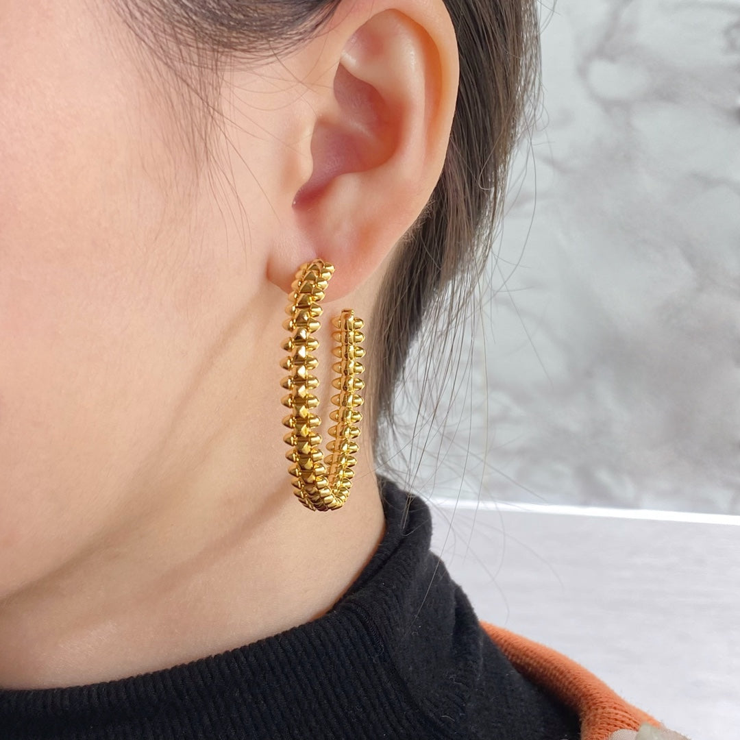 [Amore]CLASH HOOP LARGE EARRINGS