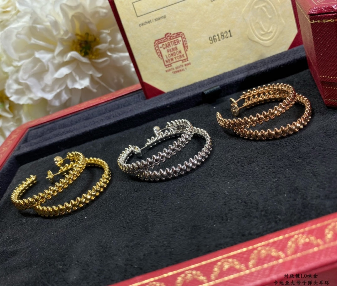 [Amore]CLASH LARGE HOOP EARRINGS